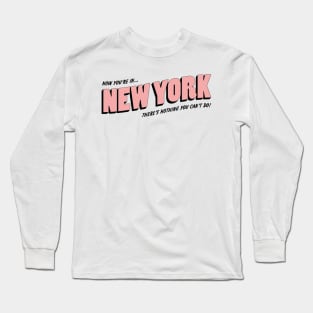 new york postcard Long Sleeve T-Shirt